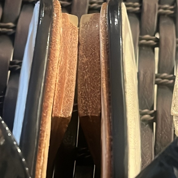 Boden Black Patent Leather Pointed Toe Slingback Flats - 38 - Picture 10 of 12